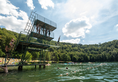 Großer Sprungturm am Gemündener Maar